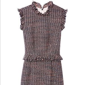 Rebecca Taylor tweed dress, navy/pink, size 4